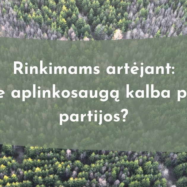 Rinkimams artėjant: Ką apie aplinkosaugą kalba politinės partijos? - Nula | Priemonės tvaresnei Tavo kasdienai