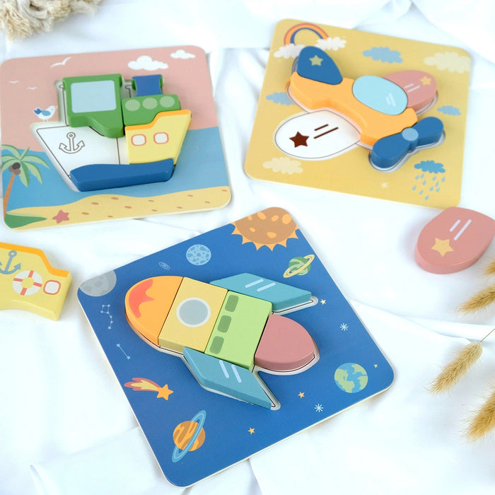 „BusyKids“ dėlionių rinkinys „Transportas“