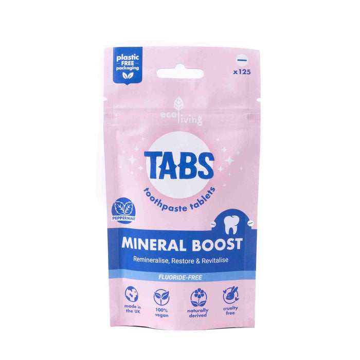 Mineral Boost dantų pastos tabletės (be fluoro)
