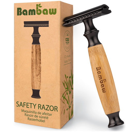 Daugkartinis bambukinis skustuvas Bambaw Classic Black - Nula | Priemonės tvaresnei Tavo kasdienai# - product_vendor#