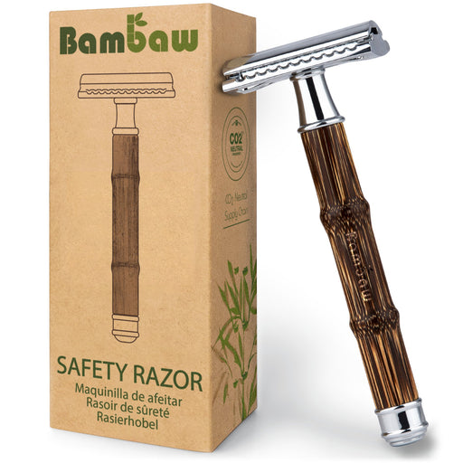 Daugkartinis bambukinis skustuvas Bambaw Slim Silver - Nula | Priemonės tvaresnei Tavo kasdienai# - product_vendor#