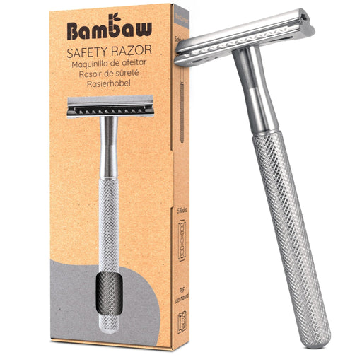 Daugkartinis metalinis skustuvas Bambaw Silver - Nula | Priemonės tvaresnei Tavo kasdienai# - product_vendor#