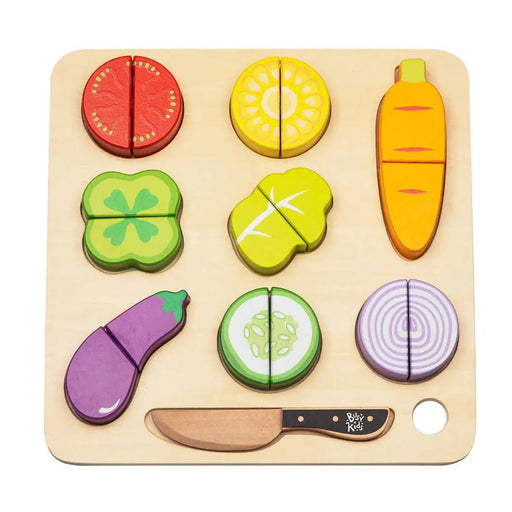 Montessori medinis daržovių pjaustymo rinkinys - Nula | Priemonės tvaresnei Tavo kasdienai-product_vendor