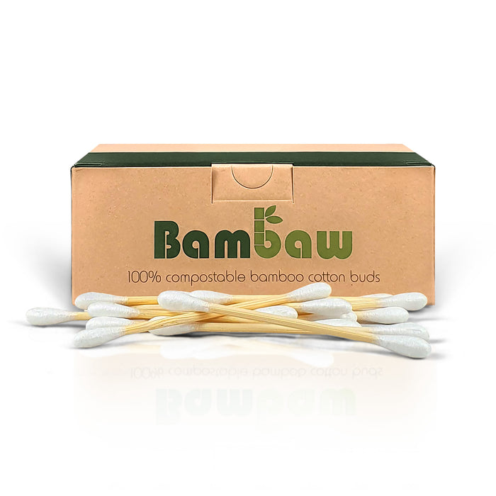 Bambukiniai ausų krapštukai Bambaw (200 vnt)