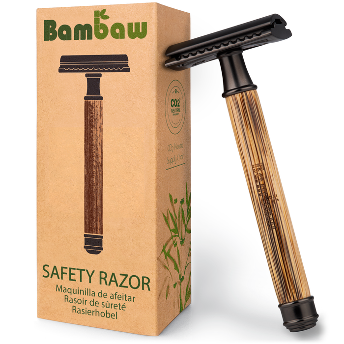 Daugkartinis bambukinis skustuvas Bambaw Slim Dark